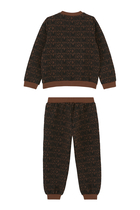 Kids Monogram-Jacquard Tracksuit