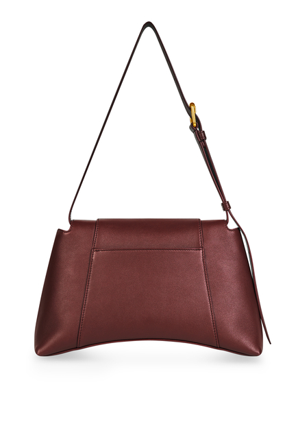 Downtown Small Shoulder Bag in Semi Shiny Smooth Calfskin