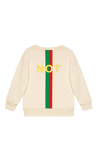 'Fake/Not' Print Sweatshirt