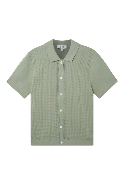 Links Knitted Cotton Shirt