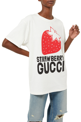'Strawberry Gucci' Cotton T-shirt
