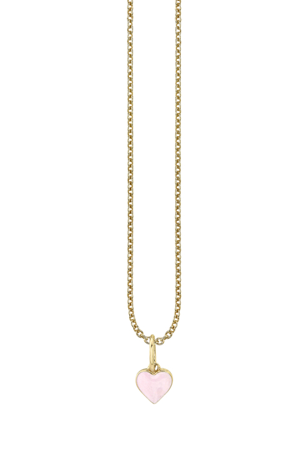 Kids Heart Necklace, 14k Yellow Gold