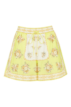 Catalina Cotton-Linen Blend Shorts
