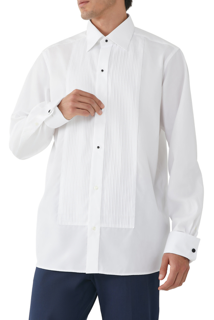 Contemporary Fit Plissé Shirt