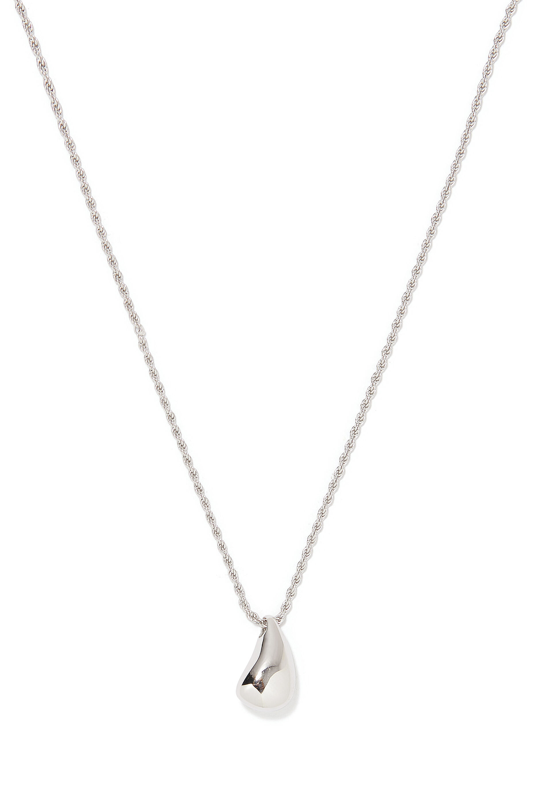 Sterling Silver Droplet Necklace - 18 Inch | HEIDIJHALE