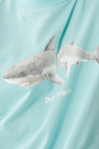 Shark Print Logo T-Shirt