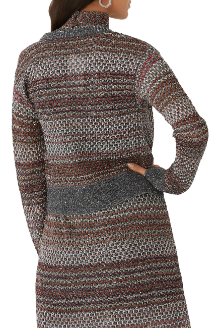 Sequin Knit Crop Cardigan