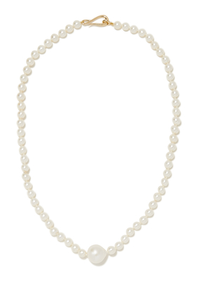 14-Karat Gold Freshwater Pearl Necklace