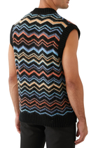 Zigzag Wool Mohair Vest