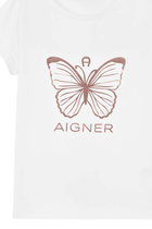 Butterfly Logo Print T-Shirt