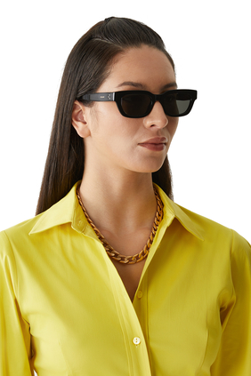 Rectangular Acetate Sunglasses