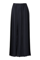 Pleated Pull On Maxi Skirt