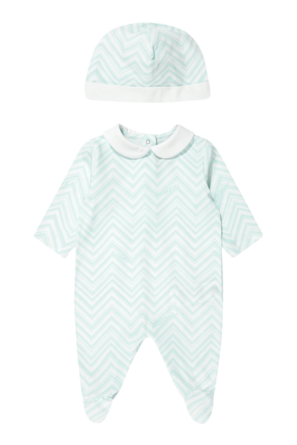 Kids Two-Piece Set with Cotton Jumpsuit and Docker Hat