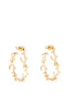 Hob/Love Earrings, 18k Yellow Gold