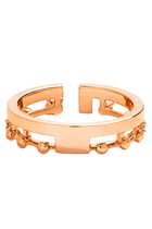 Avenues 18K RG Full Diamond Index Ring:Pink Gold:7