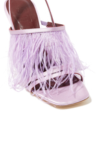 Anise 100 Feather Slingback Sandals