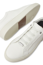 Gary Tenn Grained Leather Sneakers