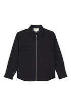 Modern Flannel Zip Jacket
