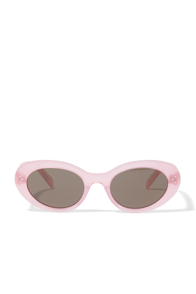 Bold 3 Dots Oval Sunglasses