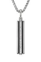 Deco Ingo Tag, Sterling Silver & Diamonds