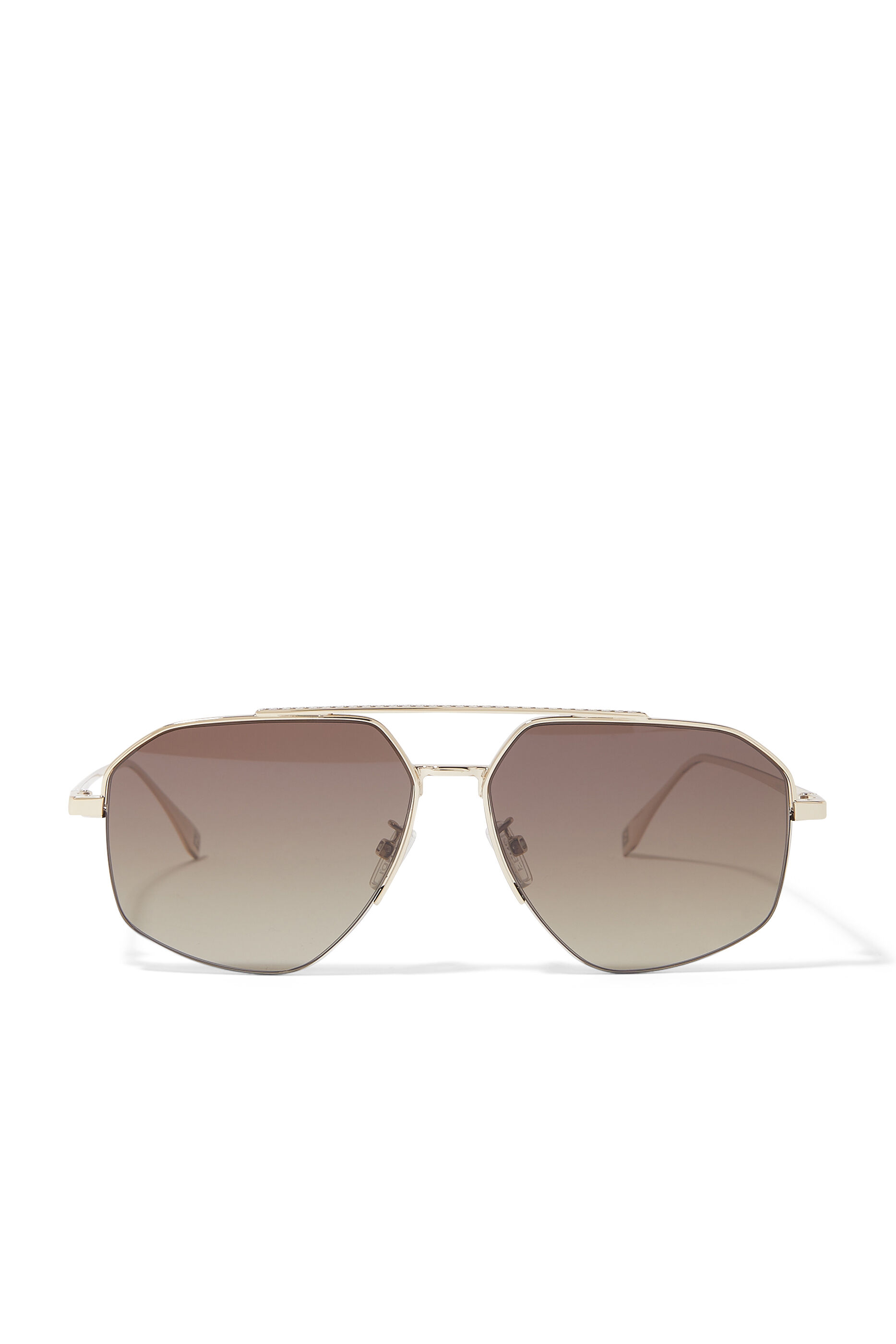 Izod 56MM Geometric Aviator Sunglasses | The Pen Centre