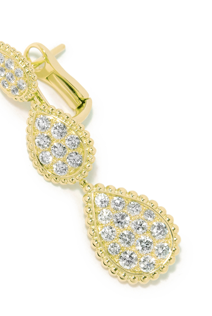 Serpent Bohéme Pendant Earrings, 18k Yellow-Gold & Diamonds