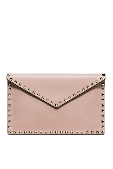 Rockstud Calfskin Pouch