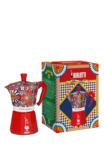 Buy Bialetti Moka Induction Espresso Maker, Red in UAE