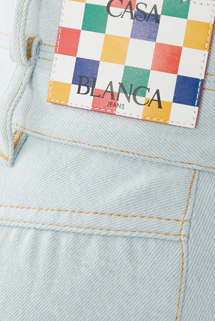 Rainbow Embroidery Jeans