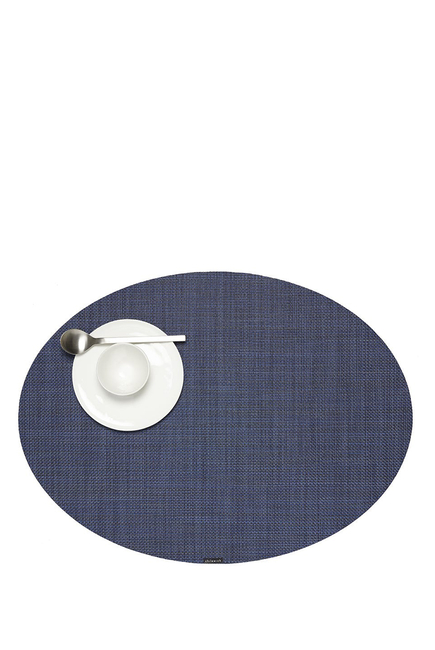 Mini Basketweave Woven Oval Placemat