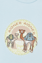 Camel-Print Babygrow Set