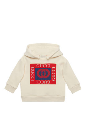 Cotton Sweatshirt with Gucci Logo