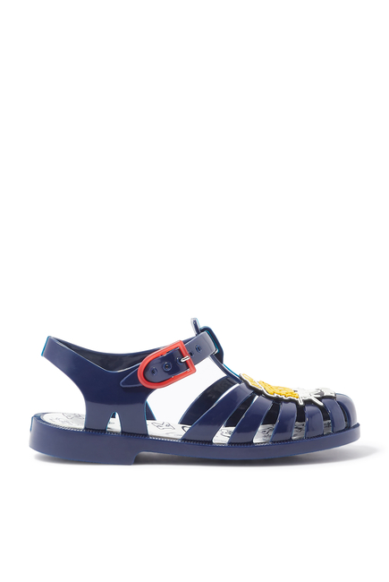 Kids Tiger Buckled Sandals