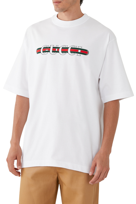 Logo-Print Cotton Jersey T-Shirt