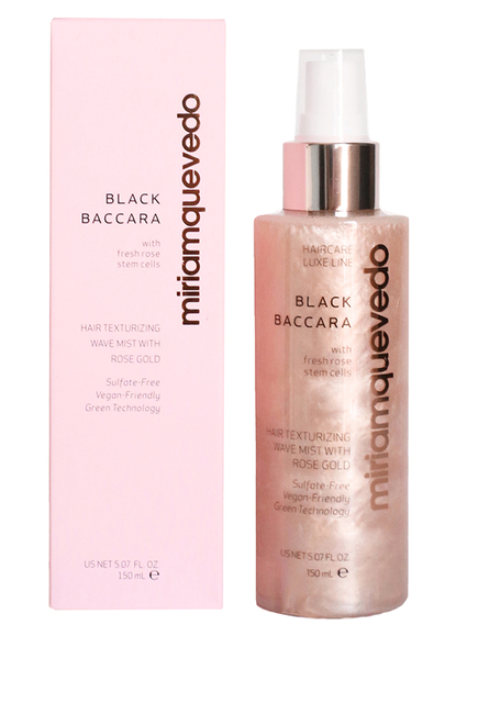 Black Baccara Hair Texturizing Wave Mist With Rose Gold