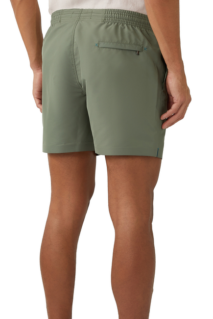 Recycled-Fiber Shell Swim Shorts