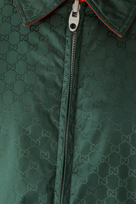 Reversible GG Nylon Jacquard Jacket