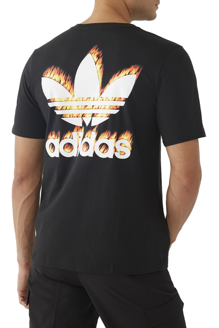 Graphics Fire Trefoil T-Shirt