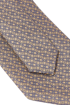 Geometric Print Silk Tie