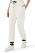 Cuffed Track Pants With Drawstring