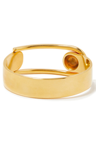 Boucle Large Bracelet, 24K Gold-Plated Brass