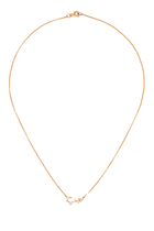 Bhebbak I Love You Necklace, 18k Rose Gold with Diamonds