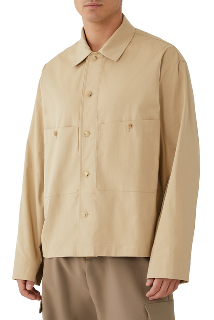 Cotton-Blend Overshirt