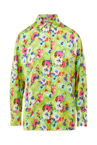 Shirt With All-Over Multicolor Floral Print