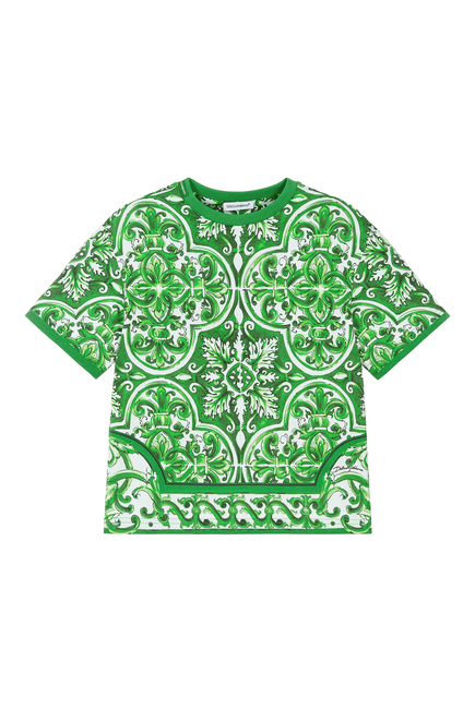 Kids Majolica Print Jersey T-Shirt