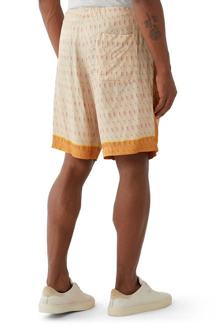 Loose Silk Shorts