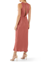 La Lune High Neck Midi Dress