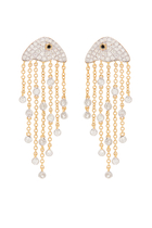 Maxi Jellyfish Drop Earrings, 18K Yellow & White Gold with Diamonds