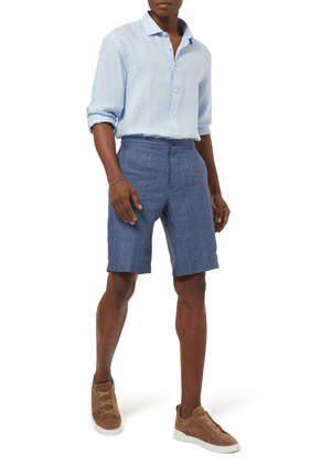 Linen Trouser Shorts