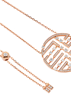 Avenues Luxe Opera Length Chain Necklace, 18k Rose Gold with Diamonds